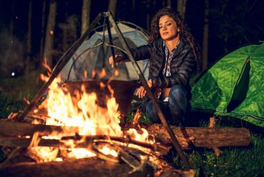 Her favorite part of camping