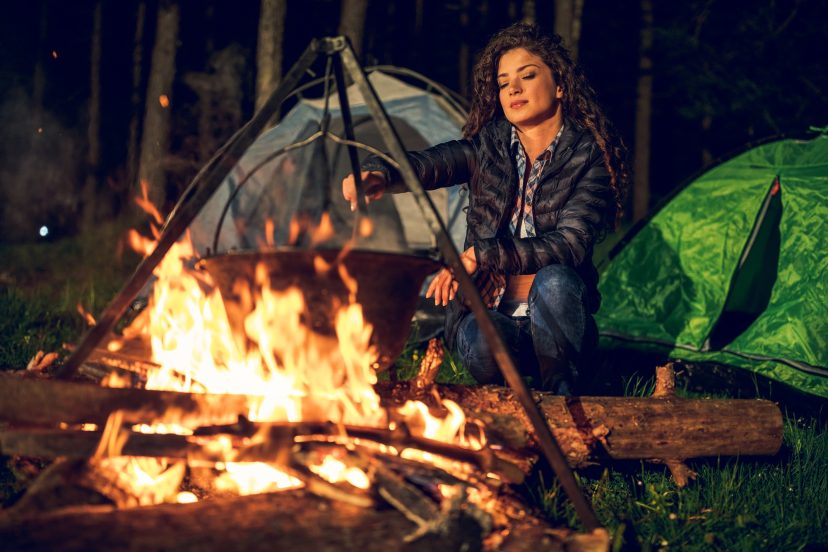 Her favorite part of camping